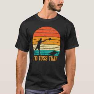 Lustiges Cornhole Retro Würde Ich Werfen T-Shirt
