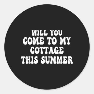 Lustiges Cottagecore Wird Diesen Sommer Ins Cottag Runder Aufkleber