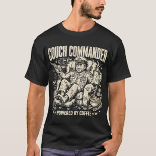 Lustiges Couch Commander Papa T-Shirt