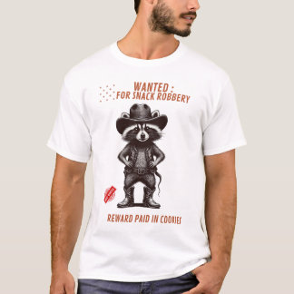 Lustiges Cowboy-Waschbär-T-Shirt – Gesucht wegen S T-Shirt