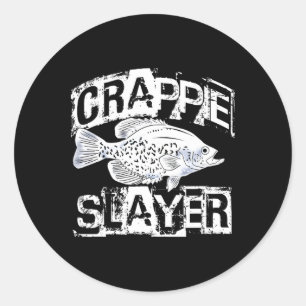 Lustiges Crappie-Angeln Süßwasserfisch Geschenk Mä Runder Aufkleber