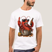 Lustiges Crawfish T-Shirt – Cajun-Meeresfrüchte-Li