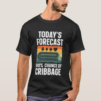 Lustiges Cribbage-Design für Männer Frauen Kinder T-Shirt