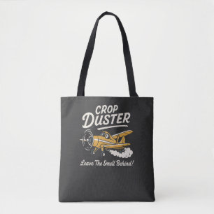 Lustiges Crop-Duster-Flugzeug Humor Design Tasche