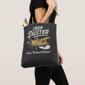 Lustiges Crop-Duster-Flugzeug Humor Design Tasche (Von Nahem)