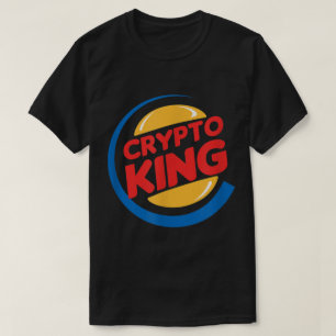 Lustiges Crypto-König-Parodie-Design T-Shirt
