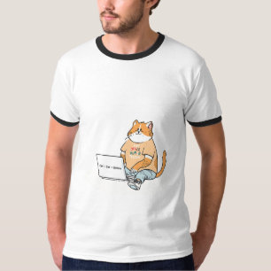 Lustiges Ctrl Cat Delete Katzen Laptop T-Shirt