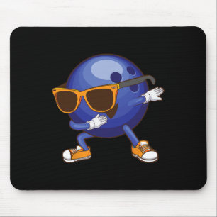 Lustiges Dabbing Bowling-Geschenk für Bowler Tänze Mousepad