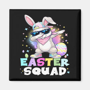 Lustiges Dabbing-Hasen-Osterteam für Jungen Mädche Magnet