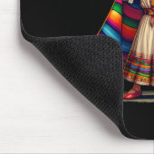 Lustiges Dabbing-Mexikaner-Poncho-Sombrero-Cinco-D Mousepad (Ecke)