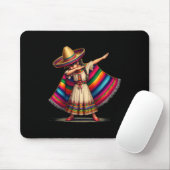Lustiges Dabbing-Mexikaner-Poncho-Sombrero-Cinco-D Mousepad (Mit Mouse)