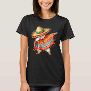 Lustiges Dabbing mexikanischer Poncho Sombrero Cin T-Shirt