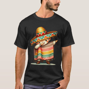 Lustiges Dabbing mexikanischer Poncho Sombrero Cin T-Shirt