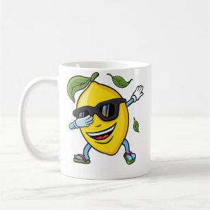 Lustiges Dabbing-Zitronen-Sommercamp-Urlaub-Strand Kaffeetasse