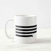 Lustiges Dackel-Tassenschwarzes Kaffeetasse (Links)