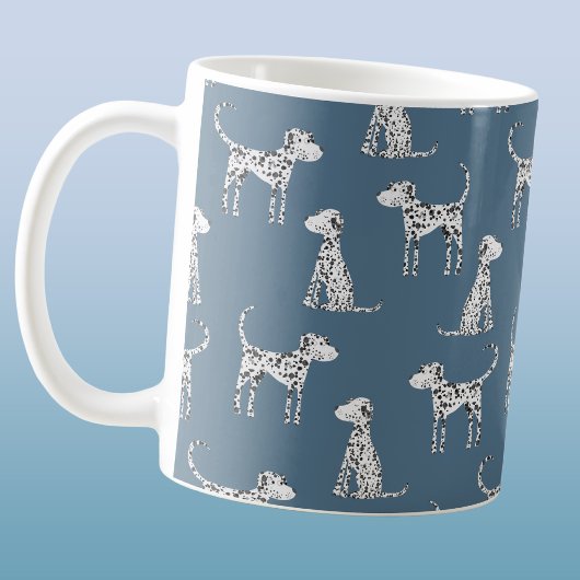 Lustiges Dalmatiner-Hund-Muster Kaffeetasse