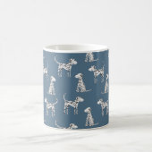 Lustiges Dalmatiner-Hund-Muster Kaffeetasse (Mittel)