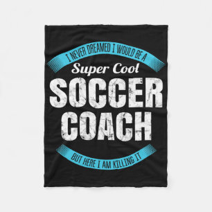 Lustiges Dankeschön-Geschenk für Fußballtrainer Fleecedecke