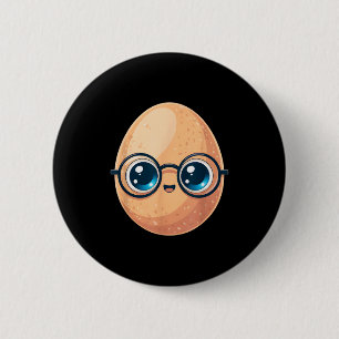 Lustiges Das gute Ei Lehrer Halloween-Kostüm Essen Button