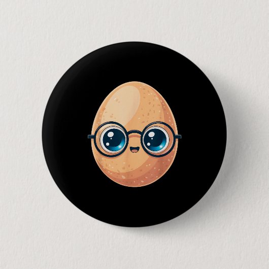 Lustiges Das gute Ei Lehrer Halloween-Kostüm Essen Button (Vorderseite)
