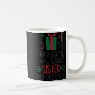 Lustiges Dear Santa Jungen Weihnachts T-Shirt Kaffeetasse