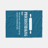 Lustiges Definition von Procrastibaking - Backlieb Fleecedecke (Vorderseite (Horizontal))
