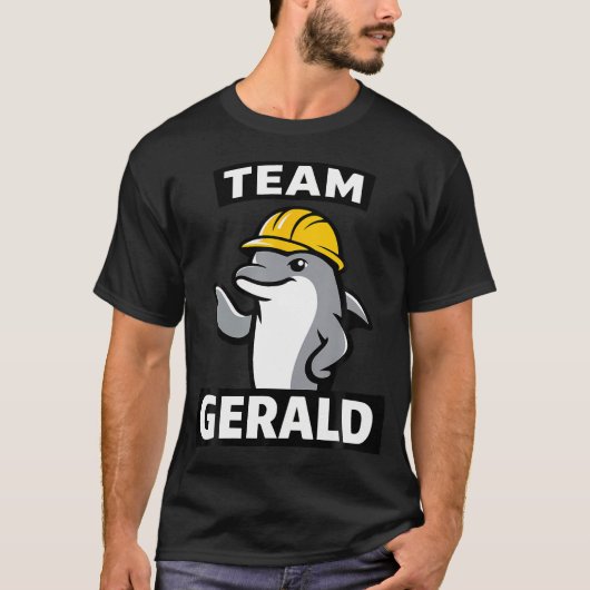 Lustiges Delfin-Team T-Shirt (Vorderseite)