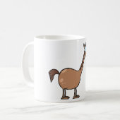 Lustiges Derpy-Pferd Alberner Brauner Hengst Kaffeetasse (Vorderseite Links)