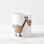 Lustiges Derpy-Pferd Alberner Brauner Hengst Kaffeetasse (Mittel)
