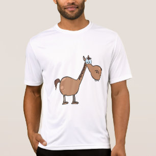 Lustiges Derpy-Pferd Alberner Brauner Hengst T-Shirt