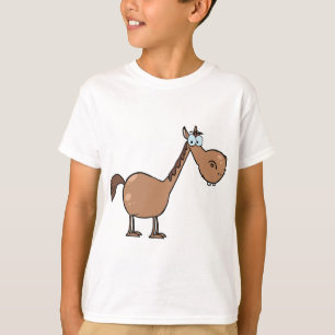 Lustiges Derpy-Pferd Alberner Brauner Hengst T-Shirt