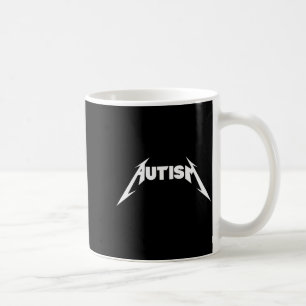 Lustiges Design Autismus Skelett Meme Metal Rock f Kaffeetasse