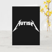 Lustiges Design Autismus Skelett Meme Metal Rock f Karte (Gelbe Blume)