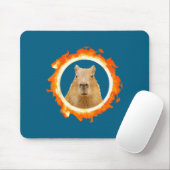 Lustiges Design Capybara Finsternis Meme Solar Tie Mousepad (Mit Mouse)