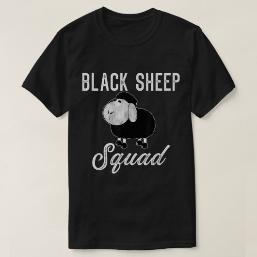 Lustiges Design der Black Sheep Squad T-Shirt (Design vorne)