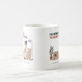 Lustiges Design für Frenchie-Mütter, Therapeutin w Kaffeetasse (Mittel)