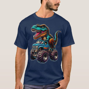 Lustiges Design für Monster-Truck-Fahrer, T-Rex-Li T-Shirt