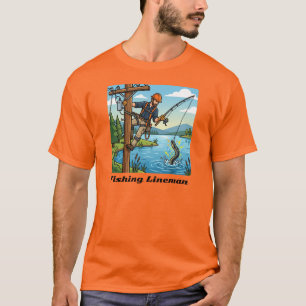 Lustiges Design für Stromleitungsmonteure mit Ange T-Shirt