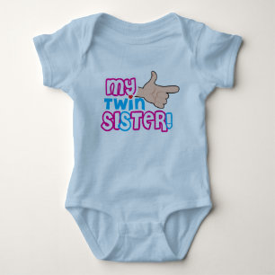 lustiges Design für zwei neue geborene Babys Baby Strampler