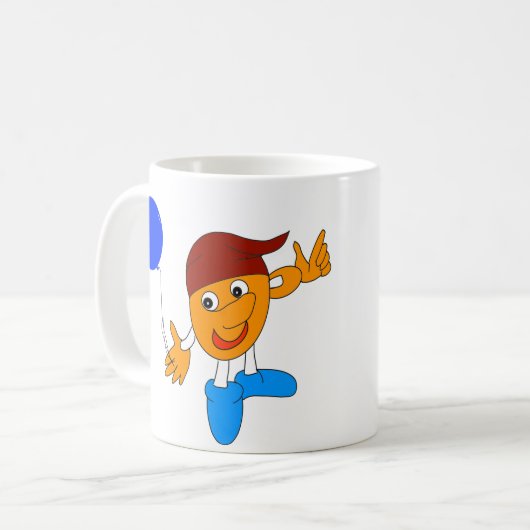 lustiges Design Kaffeetasse (Vorderseite Links)