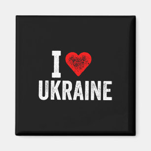 Lustiges Design Retro Ich Liebe Die Ukraine Mit Ei Magnet