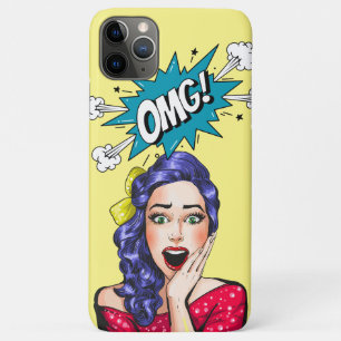 Lustiges Design Vintage-Pop-Art OMG Farbige Gelb Case-Mate iPhone Hülle