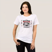 Lustiges Designer-Design | Grafikdesigner Kaffee Tri-Blend Shirt (Vorderseite voll)
