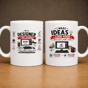 Lustiges Designer-Tassendesign Grafikdesigner-Ka Kaffeetasse