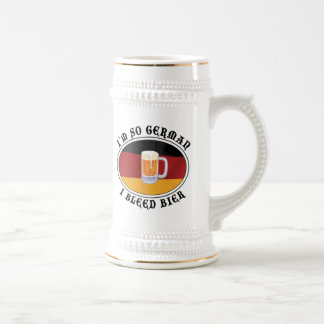 Lustiges deutsches Geschenk Bierglas