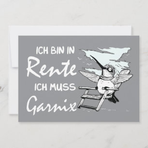 Lustiges deutsches Rentendesign Feiertagskarte