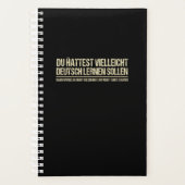 lustiges deutsches Sprichwort Planer (Vorderseite)