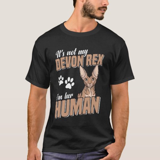 Lustiges Devon-Rex-Pixie-Katze-Design für Katzenli T-Shirt (Vorderseite)