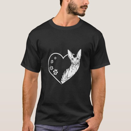 Lustiges Devon Rex Pixie Katzen Design für Katzenl T-Shirt (Vorderseite)