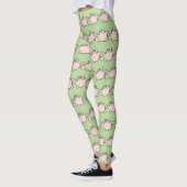 Lustiges die 6 Cartoon-Illustrations-Schwein Leggings (Links)